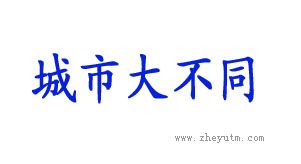 城市大不同