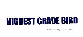 HIGHEST GRADE BIRD